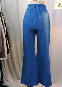 Blue Flared Pants