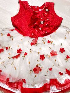 Cute Red &amp; White Dress Combo