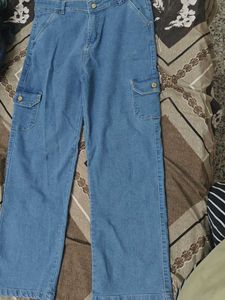 Denim Straight Leg Jeans For Women