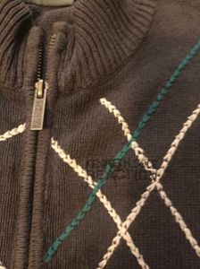 Boys Argyle Zip-Up Sweater