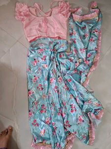 ready to wear saree fof 8-10 yr old girl.