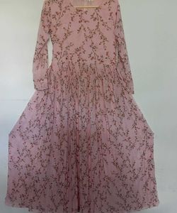 Floral Pink Maxi Dress