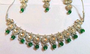 Silver Plated Austrian Diamond Stone Jewellery Set