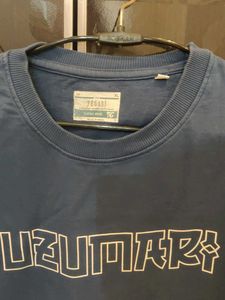 Blue Graphic Print T-Shirt