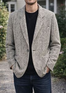 Herringbone Blazer - Classic Chi