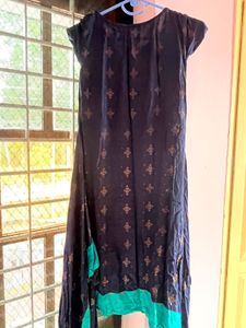 Blue Embroidered Used Top