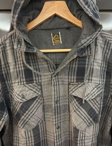 Being Human Hooded Flannel Shirt