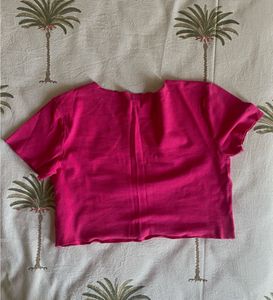 ZARA Hot Pink Crop Top