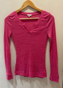 Pink Long Sleeve Top