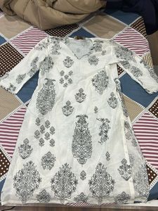 Elegant White Printed Kurta