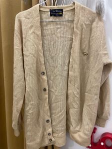 Khaki Unisex Cardigan