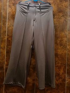 Brown Wide Leg Korean Trouser Pants