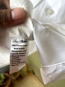 Louis Philippe Premium Formal White Shirt