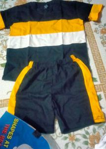 Boys' Striped Tee &amp; Shorts Set