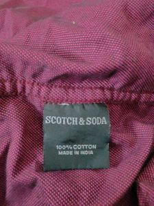 Burgundy Casual Shirt