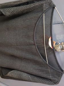 Sparkly Black Long Sleeve Top