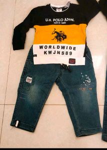 Combo Of 4 Denim Tshirt Set