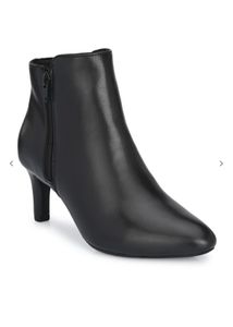 Black Leather Ankle Boots