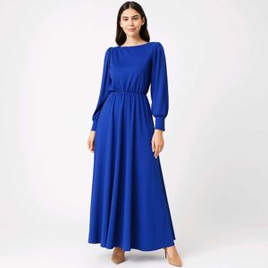 Elegant Blue Maxi Dress
