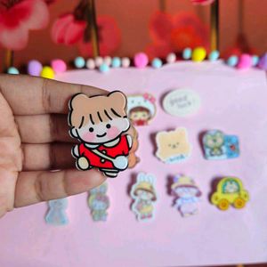 Kawaii Pin Set - Cute Decals