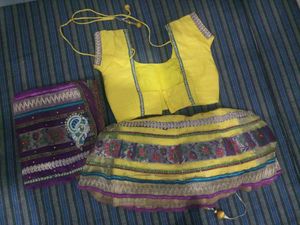 Designer Lehanga Choli With Long Chunri
