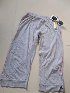 Casual Lounge Pants Combo – Grey &amp; Pink