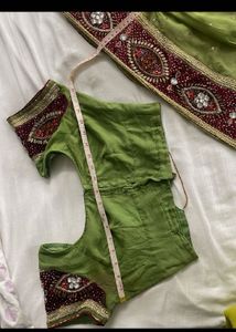 Green Embellished Saree