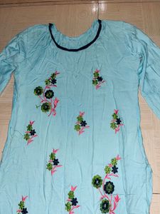 Elegant Embroidered Palazzo Kurti Set