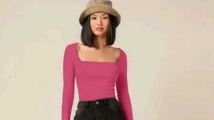 Hot Pink Square Neck Top