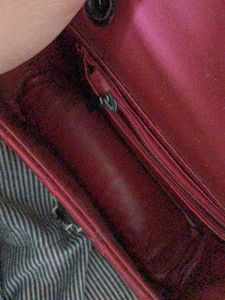 Quilted Cherry Mini Sling Bag with Chain Strap