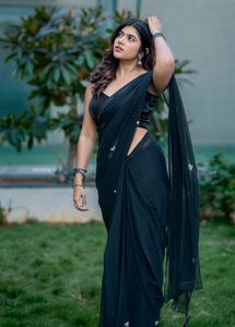 Elegant Black Saree