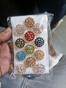 Rhinestone Rings Set