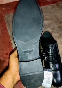 Eaglewood Men Leather Wing-Tip Oxford Black Shoes,
