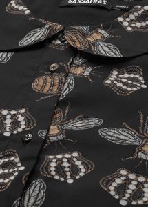 Print Peter Pan Collar Shirt Dress