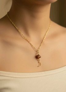 Moon &amp; Stone Necklace