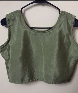 Indo-western Crop Top Lehenga Set with Mirror &amp; Re