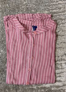 Striped Ruffle Blouse