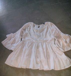 White  Empire ⭐ Crop Top