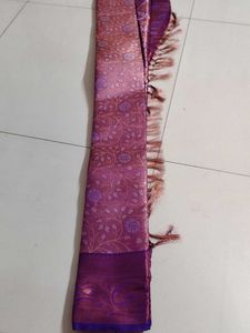 Pink &amp; Purple Tissue silk Saree