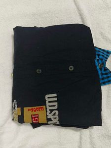 U.D. Sports Black Button-Down Shirt