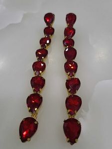 Red Dangle Earrings