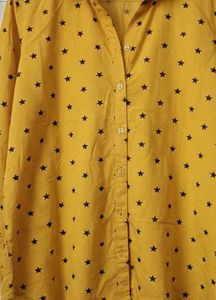 Yellow Star Print Shirt