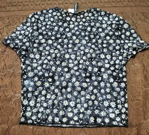 H&amp;M Brand Net Floral Top Size-26