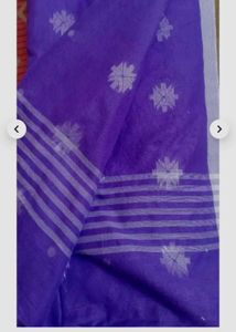 Purple Cotton Saree