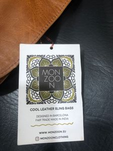 Leather Sling Bag By Monzoon