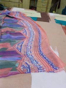 Beautiful  Multi Colours  Smart Saree