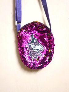 Trendy Unicorn Sequence Sling Bag😎