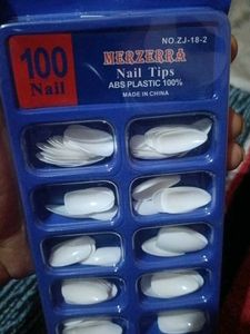 100 Pcs White Nail Tips
