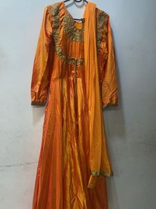 Metallic Anarkali