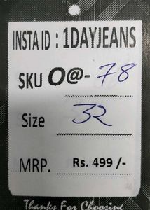 Women navy blue capri size 32 (O-78)